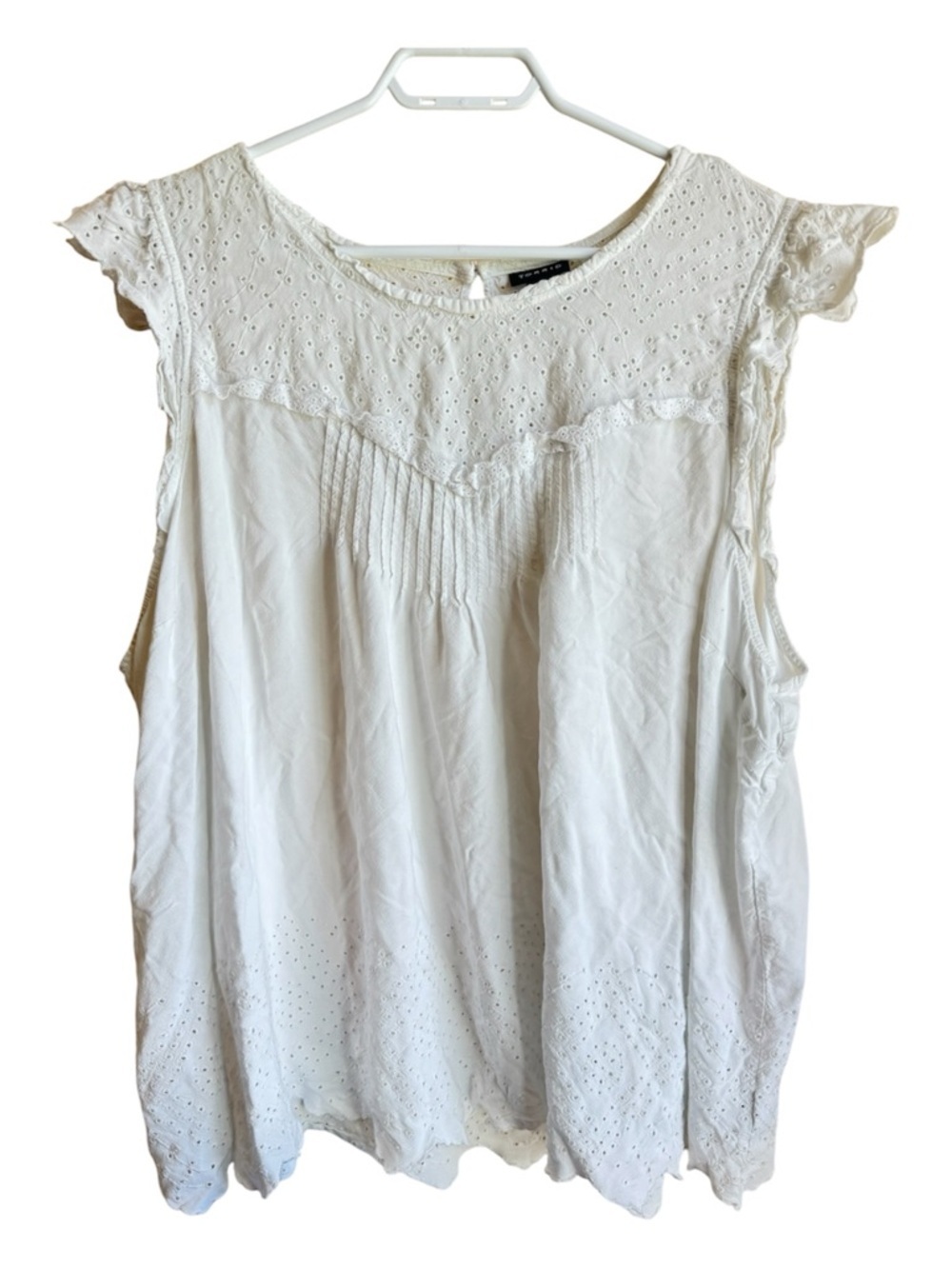 Torrid White Eyelet Lace Blouse Boho Peasant Top Plus Size Flowy Babydoll